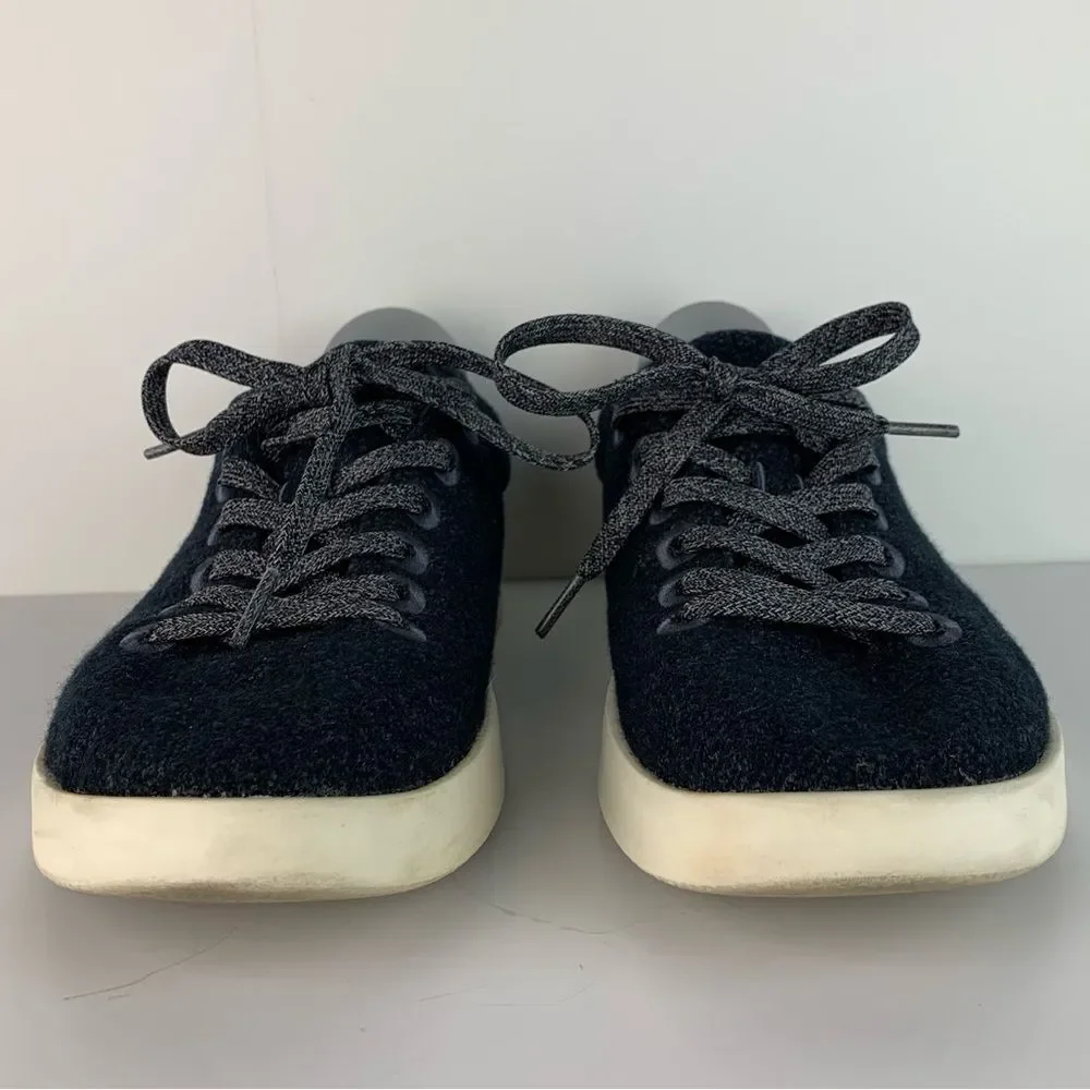 Allbirds men’s wool dark gray black wool pipers walking lace up shoes size 11